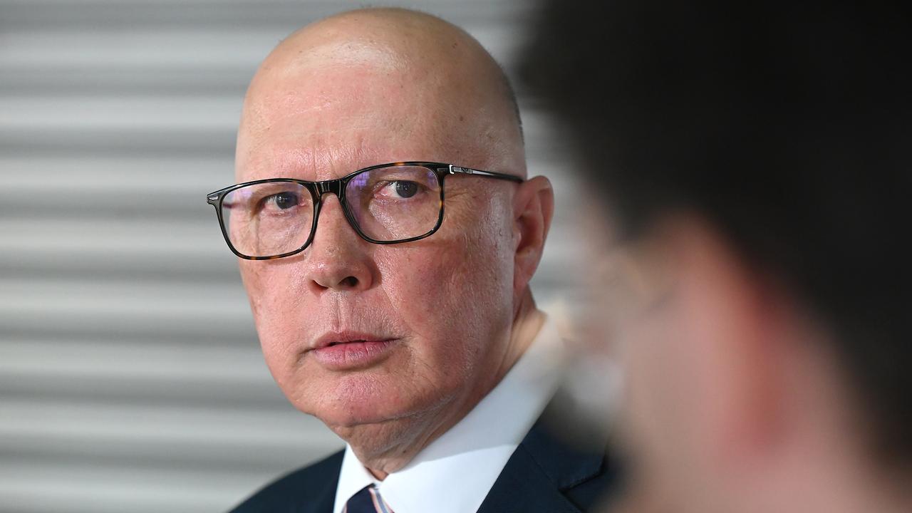 Mr Burke said Mr Dutton needed to apologise to the Australian people over his comments about the ‘fabricated’ terror plot. Picture: NewsWire/ John Gass