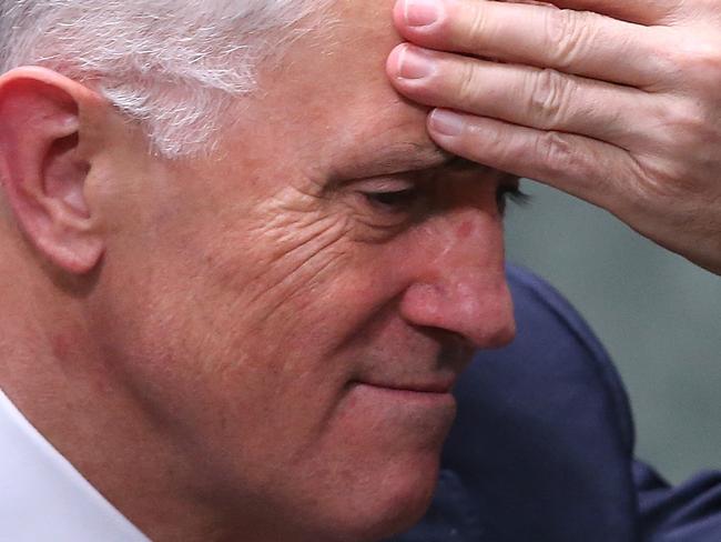 PM Malcolm Turnbull during Question Time in the House of Representatives Chamber, Parliament House in Canberra.