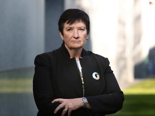 Business Council of Australia Chief Executive Jennifer Westacott at a press conference on company tax at Parliament House in Canberra. Picture Kym Smith