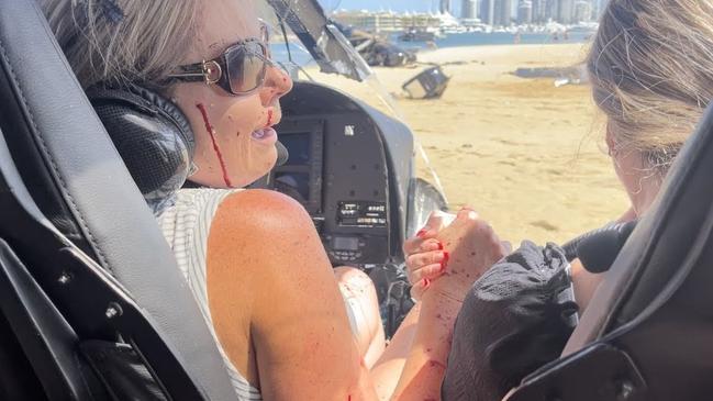 Photos have been released by the family members of four New Zealanders who survived a mid-air helicopter collision on the Gold Coast last week. Picture: Supplied.