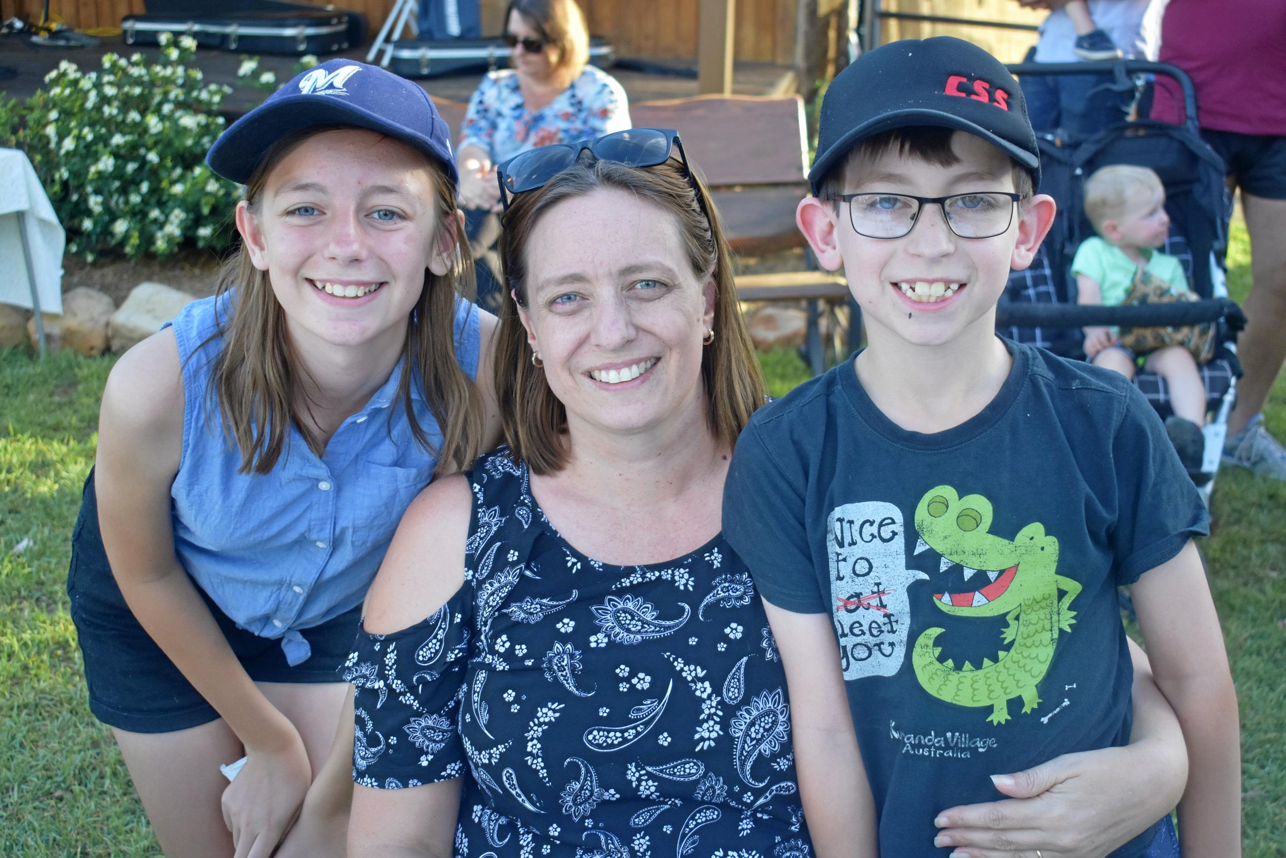 Chloe, Amy and Hayden Rose. Picture: Ellen Ransley