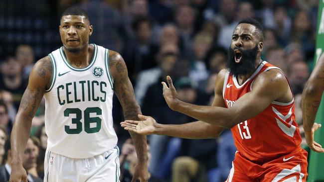 James Harden and Marcus Smart.
