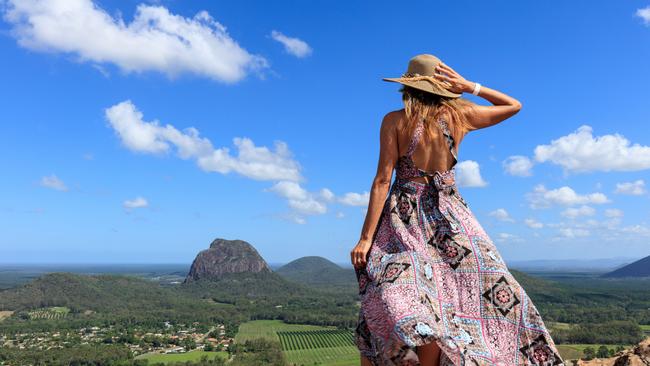 Gold Coast Instagrammer Jules Ingall travelled to the Sunshine Coast to check out some of the regions hidden gems. Picture of the Glass House Mounatins.