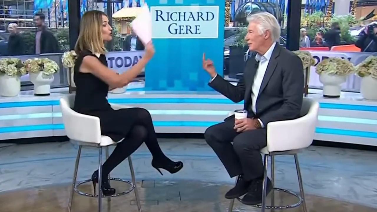 Richard Gere flipped the bird on live TV, prompting Today host Savannah Guthrie to scold him on-air.