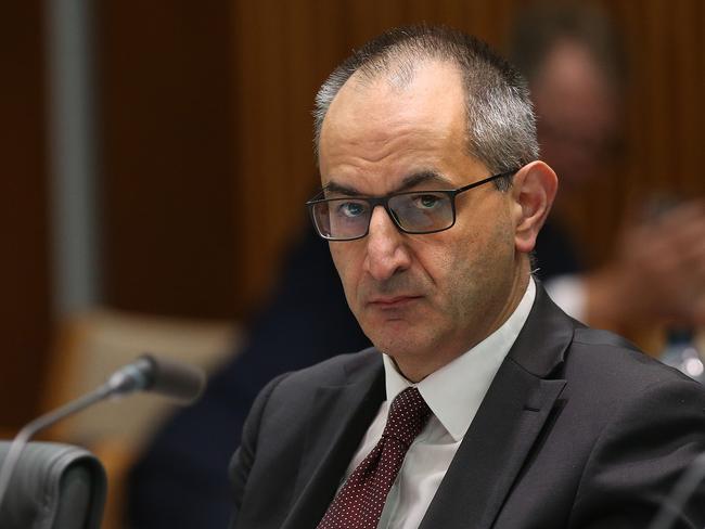 Home Affairs boss Mike Pezzullo confirmed the leaking of emails which revealed AFL chief Gillon McLachlan lobbied Peter Dutton to intervene to prevent a French au pair being deported. Picture: Kym Smith