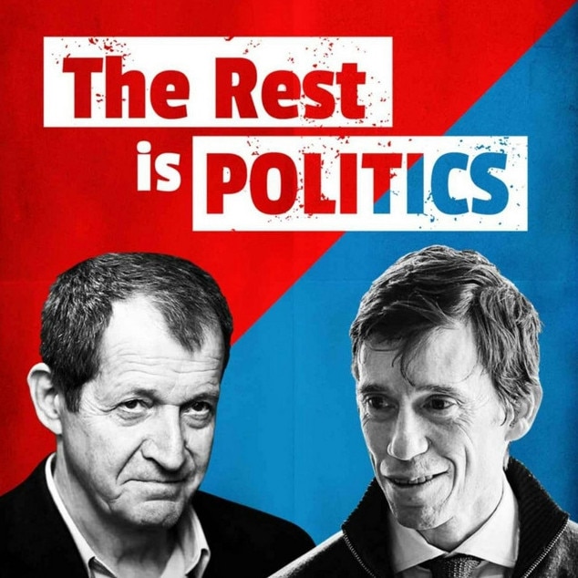 Leading their field ... The Rest Is Politics hosts Alastair Campbell (left) and Rory Stewart.