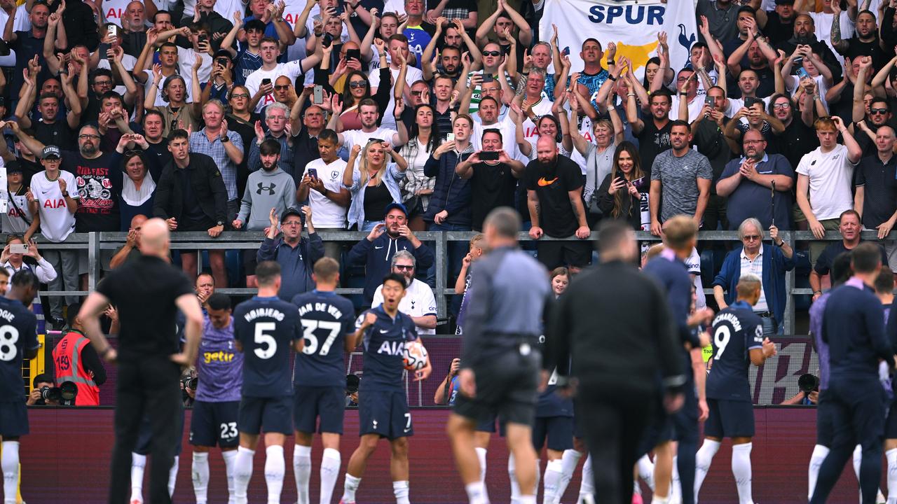 The Tottenham faithful have had plenty to sing about this season. (Photo by Stu Forster/Getty Images)