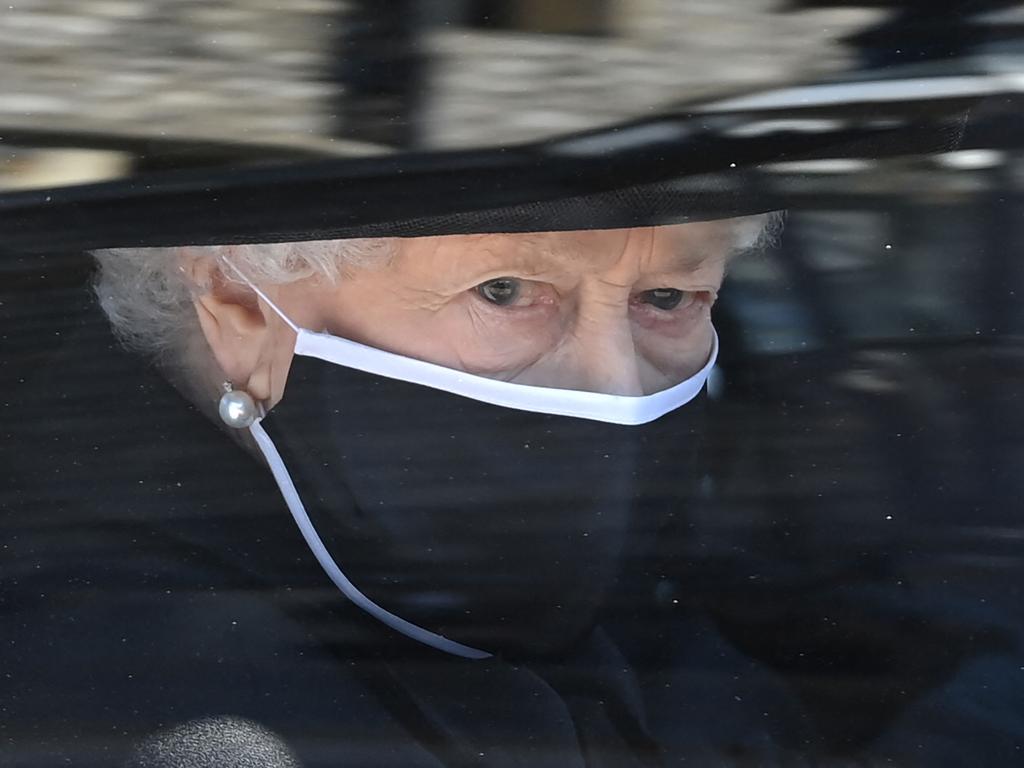 Queen Elizabeth pictured arriving. Picture: Leon Neal/AFP