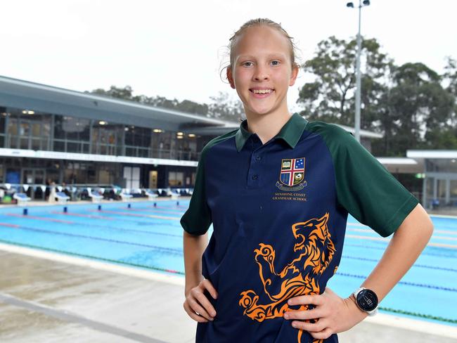 Rising Sunshine Coast sporting talent Grace Brimelow will compete at the 2024 Paralympic Games. Picture: Patrick Woods.