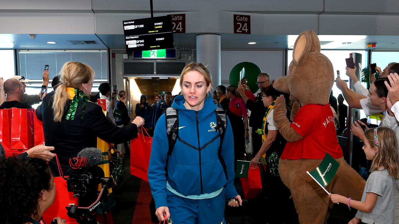 Ellie Carpenter of the Australia Matildas copped plenty of abuse on social media after the loss to England. Picture: Getty Images