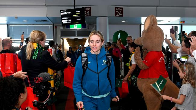 Ellie Carpenter of the Australia Matildas copped plenty of abuse on social media after the loss to England. Picture: Getty Images