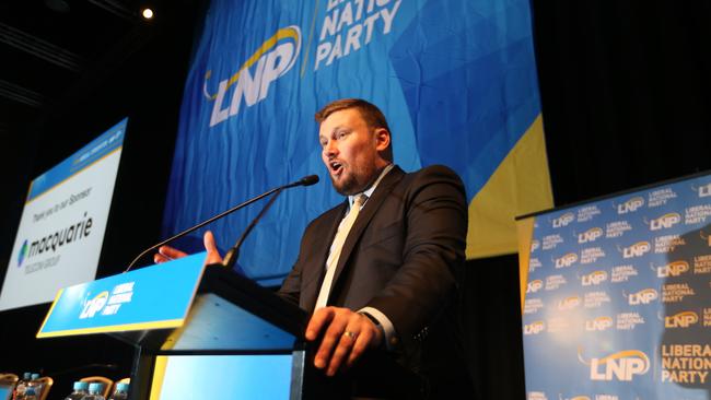 LNP President David Hutchinson’s future in the job is in doubt. Picture: AAP Image/Richard Gosling