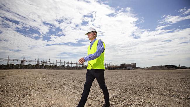 Snowy Hydro CEO Paul Broad at the new potential gas power station site in Kurri Kurri on the 14th of January. Picture: Adam Yip