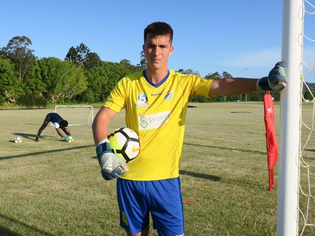 Griffin Bambach at Gold Coast United training.