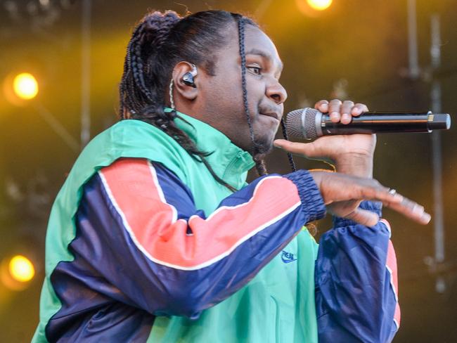 Huge crowds dancing and singing at Womadelaide. Baker Boy performing. March 12, 2022 Picture: Brenton Edwards