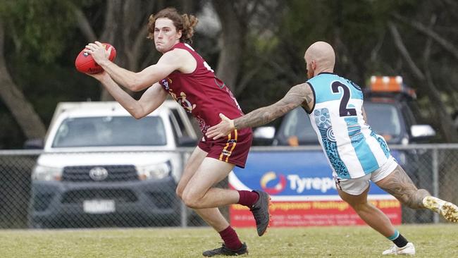 Will Hose with the ball for Tyabb. Picture: Valeriu Campan