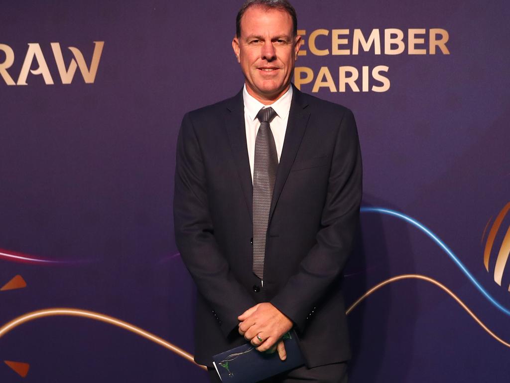 Alen Stajcic during the draw for the women’s World Cup in France. Dean Mouhtaropoulos/Getty