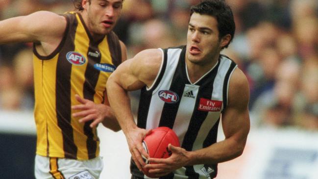 Chris Tarrant had a few off-field issues in his early days at Collingwood.