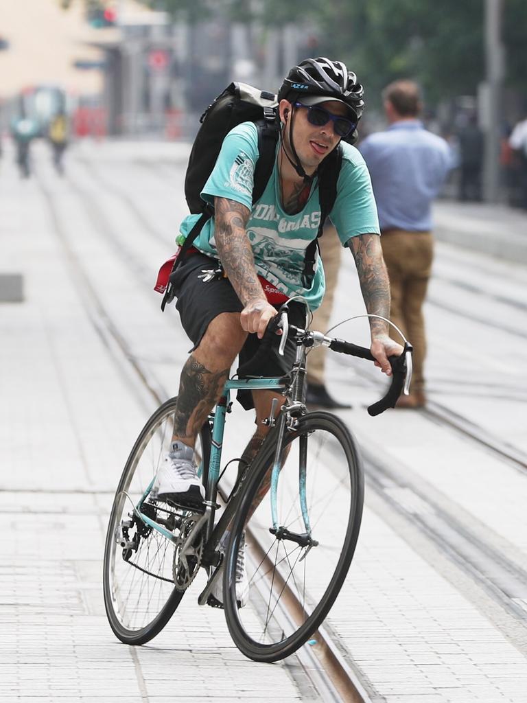 Cyclists should also take care on the tracks. Picture: John Grainger