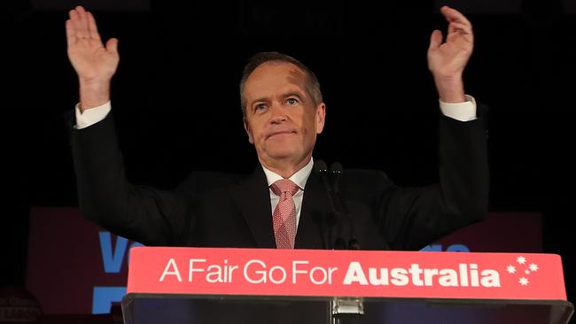 Bill Shorten at Bowman Hall in Blacktown, Sydney on Thursday.