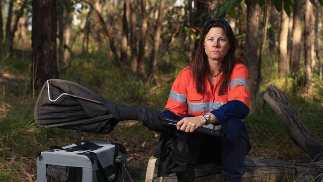 Stephanie Robinson had the car that she works from was stolen while she pulled over to help an injured young boy. Picture: Adam Head