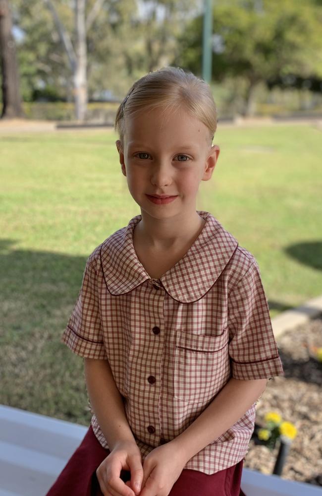 Rachael, 5, of Moreton Bay College.