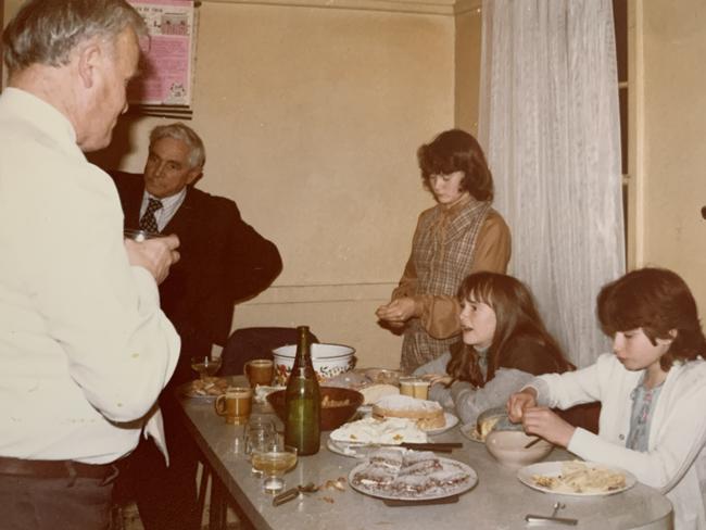 The dining table at the government housing property in Moe, Victoria, where Housing Minister Meaghan Scanlon’s mother Margaret grew up.