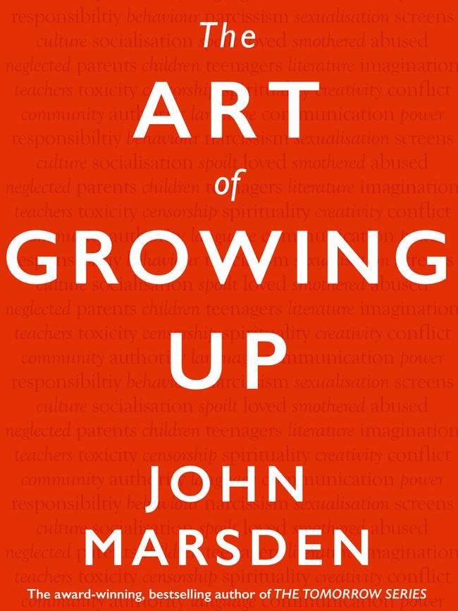 The cover of The Art of Growing Up by John Marsden.