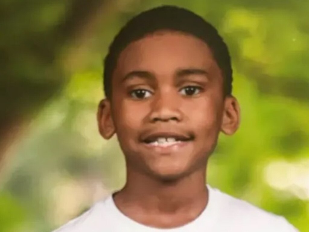 Andre III “Trey” Howard, 10, was shielding his sister from a plane crash when debris from the doomed jet went through the car windscreen and into his head. Picture: GoFundMe