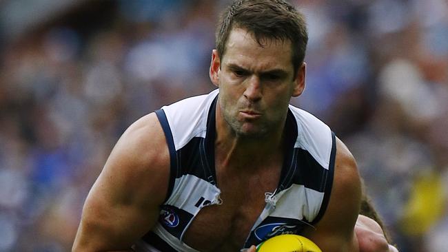 Jared Rivers during his days at Geelong. Picture: Wayne Ludbey