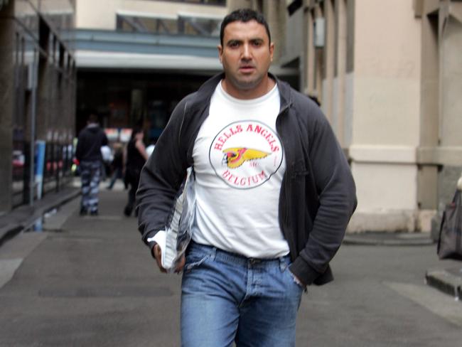 A younger Angelo Pandeli when he was charged for drug offences in Sydney.