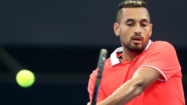 Nick Kyrgios’s Brisbane International defence has come to an abrupt end. Picture: Getty Images 