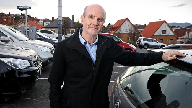 North Hobart trader John Kelly at Condell Place carpark in North Hobart. Picture: SAM ROSEWARNE