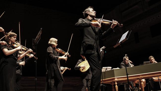 Richard Tognetti and the Australian Chamber Orchestra performing Bach's Goldberg Variations at the City Recital Hall Angel Place. Picture: Julian Kingma