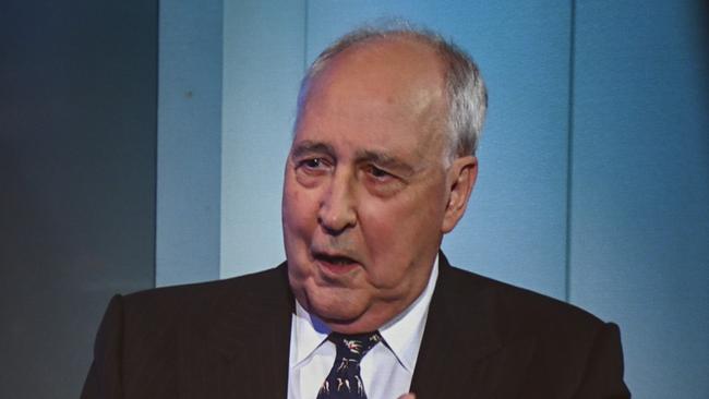 Former PM Paul Keating appears at the National Press Club in Canberra. Picture: NCA NewsWire / Martin Ollman