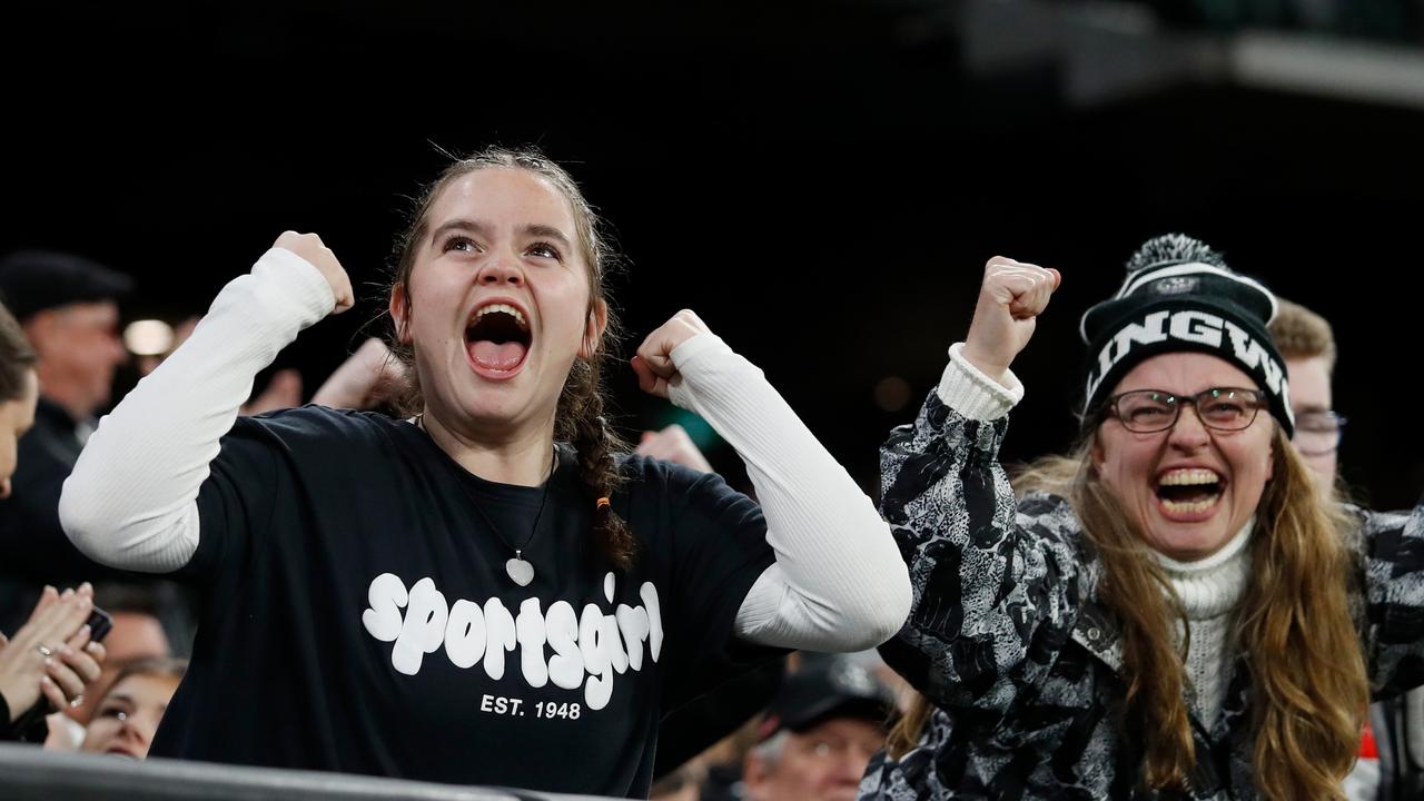 Collingwood fans were able to snap up seats. Picture: Dylan Burns/AFL Photos via Getty Images