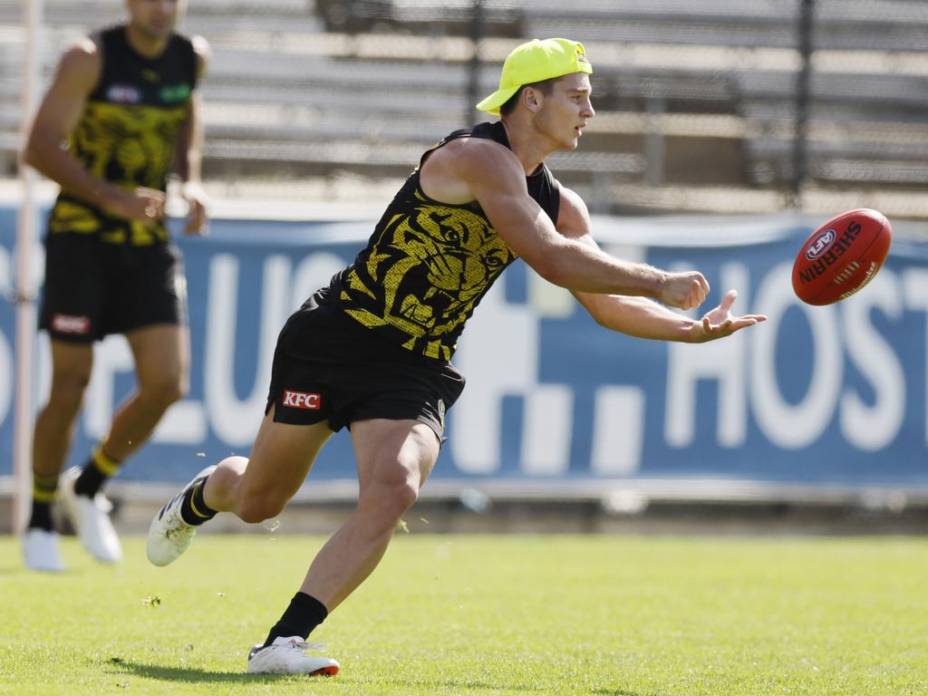 Sam Lalor at Richmond training this week. Picture: Michael Klein