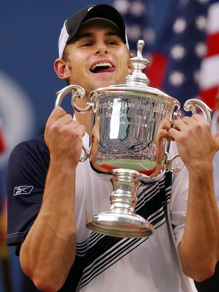 Andy Roddick was a gun but had to contend with Roger Federer. Photo: AFP PHOTO/Stan HONDA