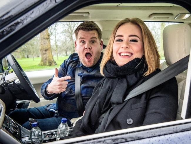 James Corden is shocked at the number of people who have seen his singalong with Adele. Picture: Craig Sugden/CBS Broadcasting, Inc. All Rights Reserved
