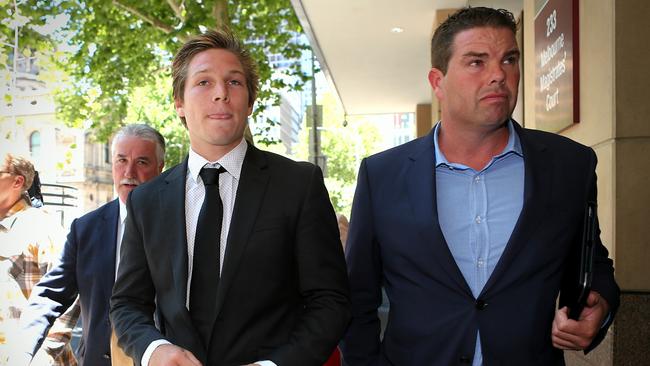 Toby Greene faces the music after incident at Caulfield hotel. Picture: Mark Stewart