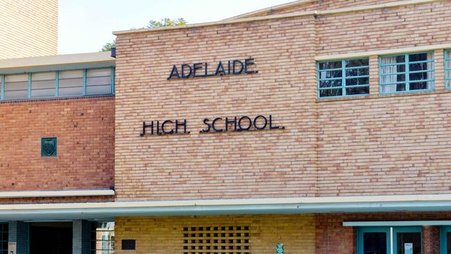 Adelaide High School is facing sexual harassment claims involving students. Picture: NCA NewsWire / Brenton Edwards