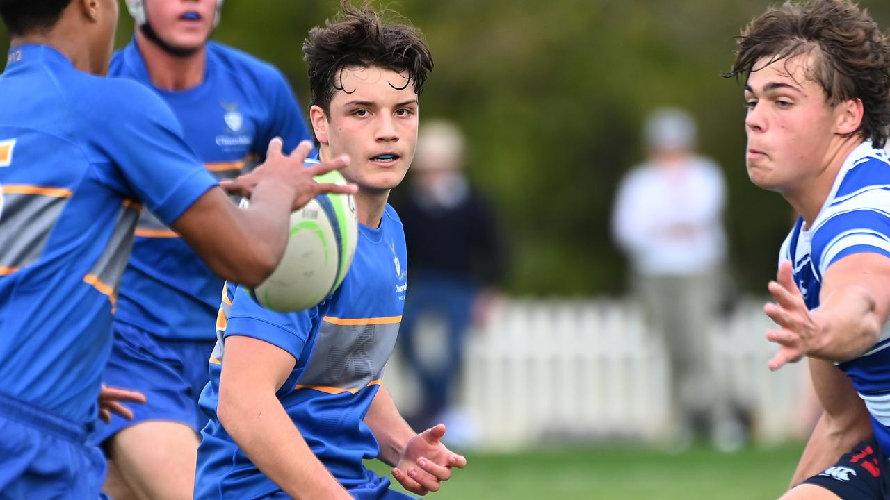 Fletcher Austin. GPS First XV rugby between Churchie and Nudgee College. Saturday July 27, 2024. Picture, John Gass