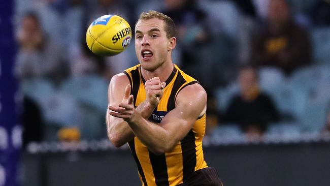 Tom Mitchell has been one of the few positives for the Hawks. Picture: Michael Klein