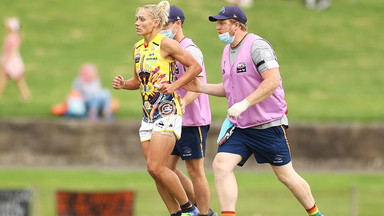 Erin Phillips has avoided a serious knee injury. Picture: Getty Images