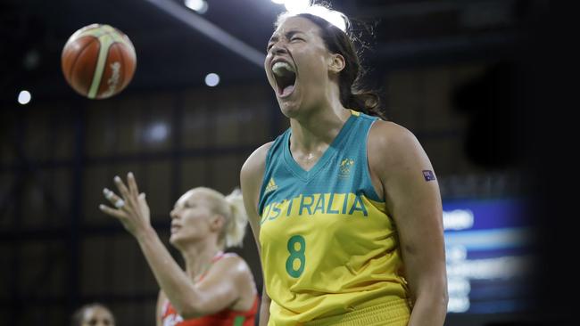 Liz Cambage starred for the Opals.