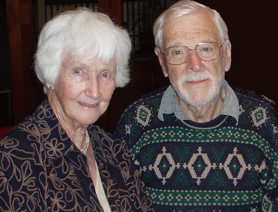 Helen Foster and Denis Foster shortly before his death in 2006. Photo: Contributed