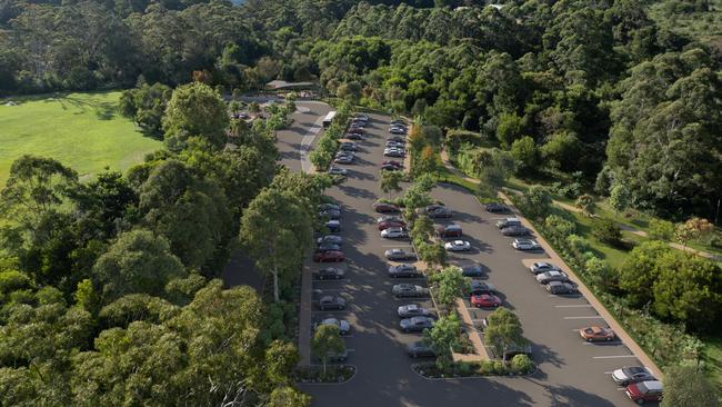 Image of a car park proposed for The Settlement day use area adjoining Purling Brook Falls at Springbrook National Park. Picture: Supplied