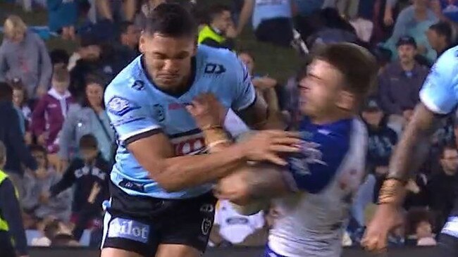 The Sharks managed to beat the Warriors despite playing with 11 men for 10 minutes of the game. Picture: Supplied