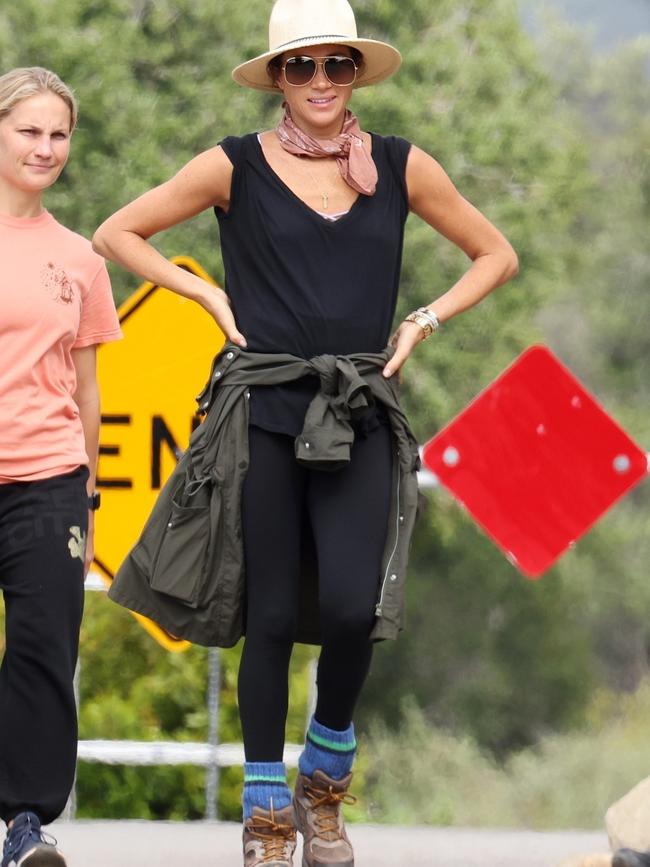 Meghan’s impromptu hike came just one day after she skipped the coronation. Picture Backgrid Australia