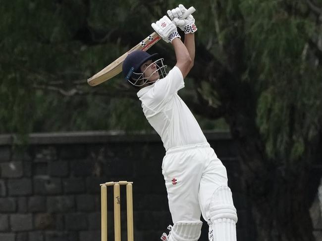 Jesse Van Rooyen of Mentone during his classy knock of 147 nout out.